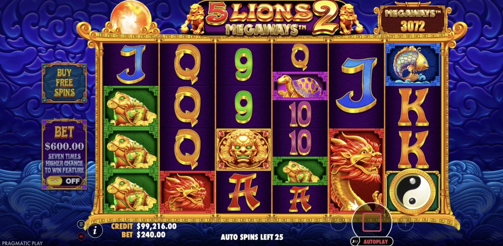 5 Lions Megaways 2 Slot