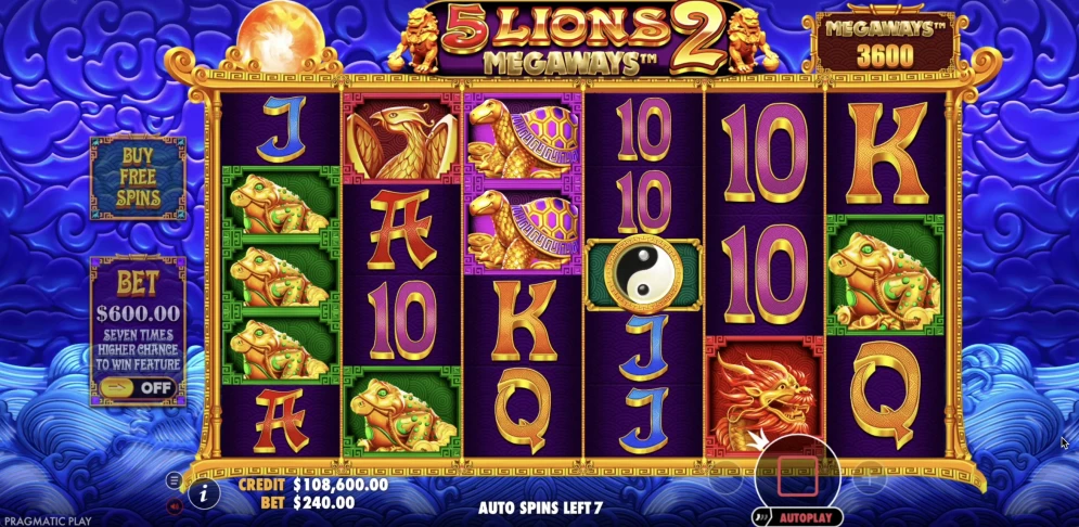 5 Lions Megaways 2 Slot